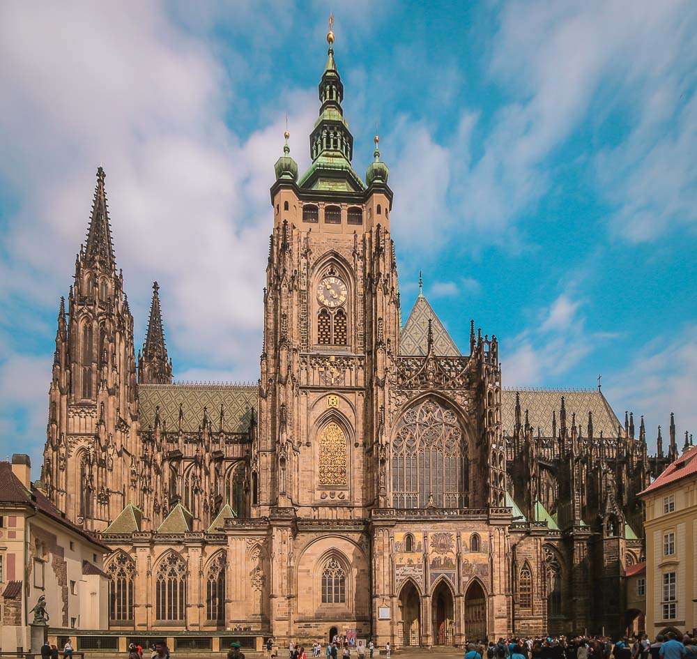Repubblica Ceca della cattedrale della st Vitus di Praga puzzle online