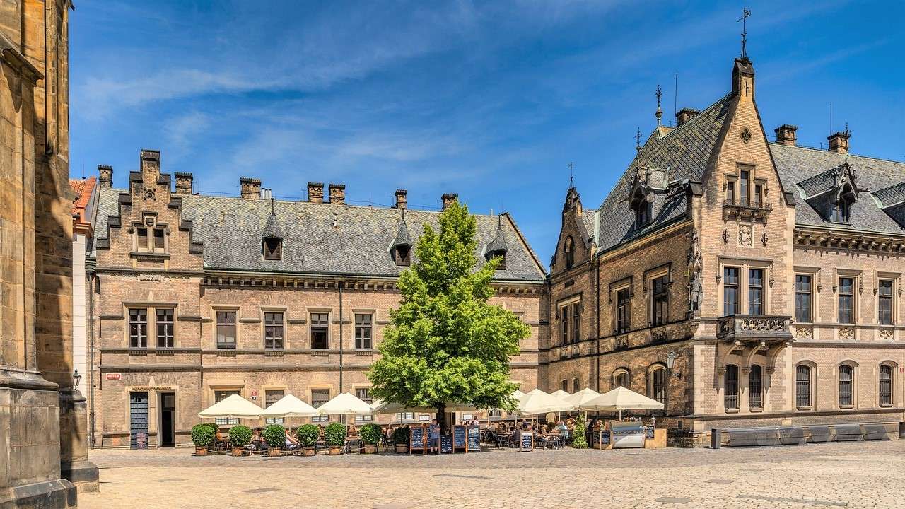 Prags slott Tjeckien Pussel online