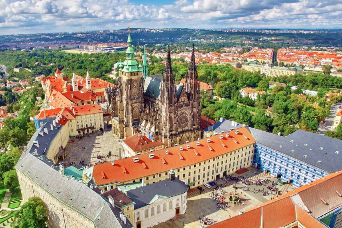 Prags slott Tjeckien Pussel online