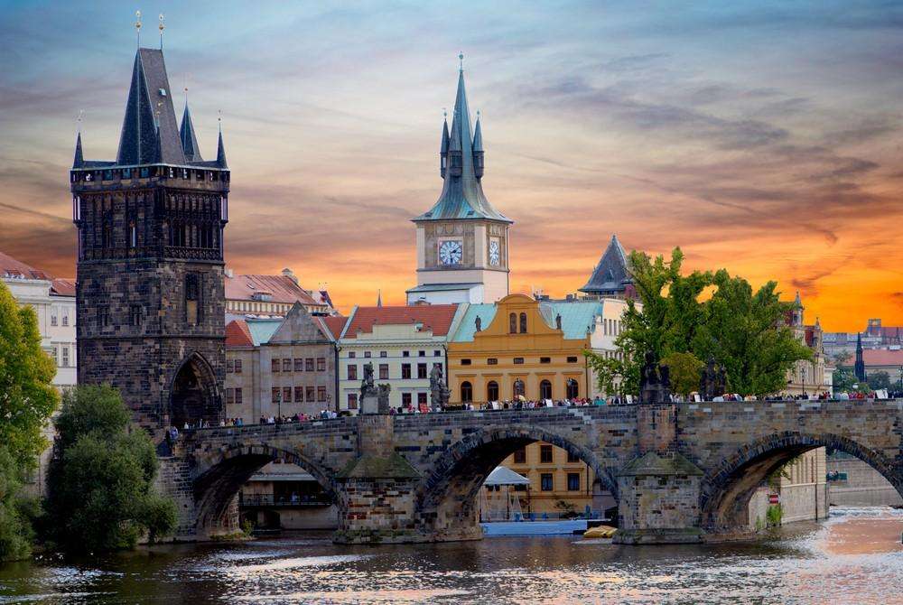 Γέφυρα του Καρόλου Πράγα Τσεχία παζλ online