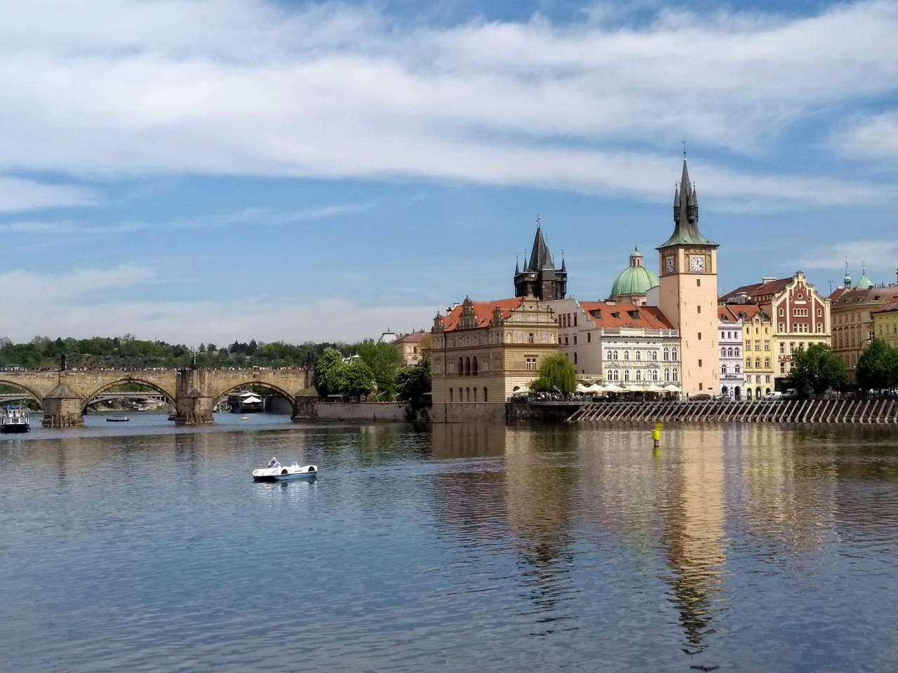 Пражки градски пейзаж Чехия онлайн пъзел