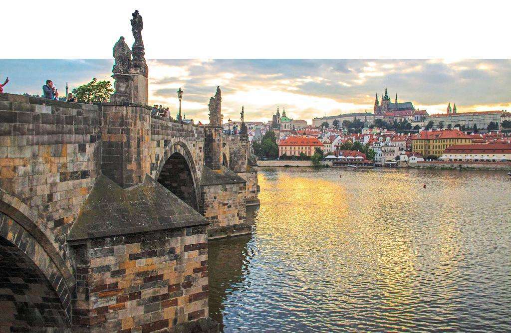 Prag stadsbild Tjeckien pussel på nätet