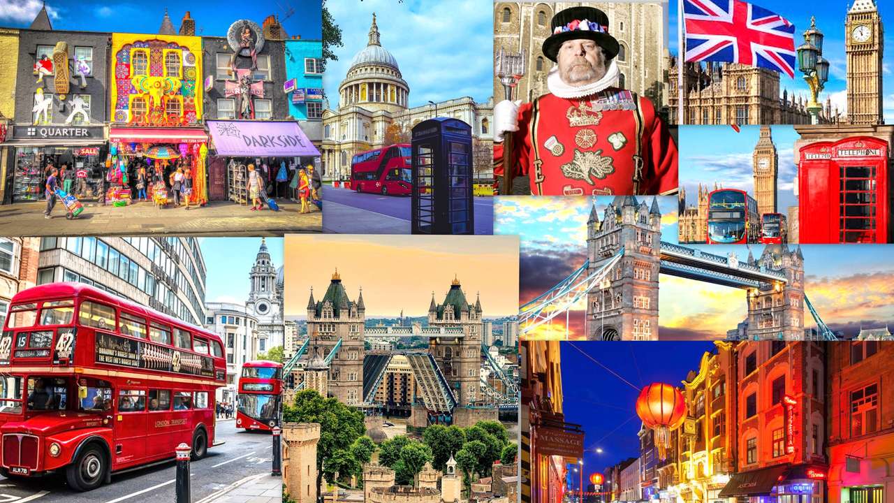 Londoner Collage Puzzlespiel online