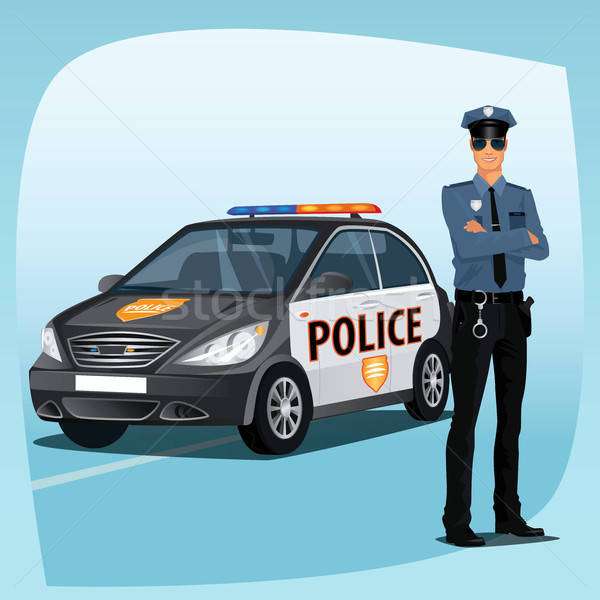 Polițistul și mașina lui онлайн-пазл