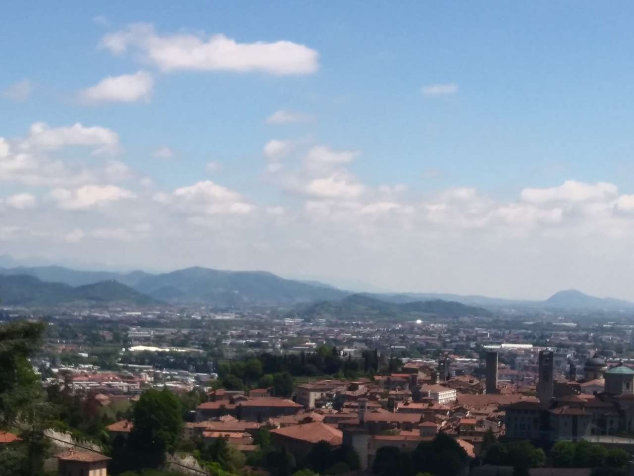 Панорама Бергамо онлайн-пазл
