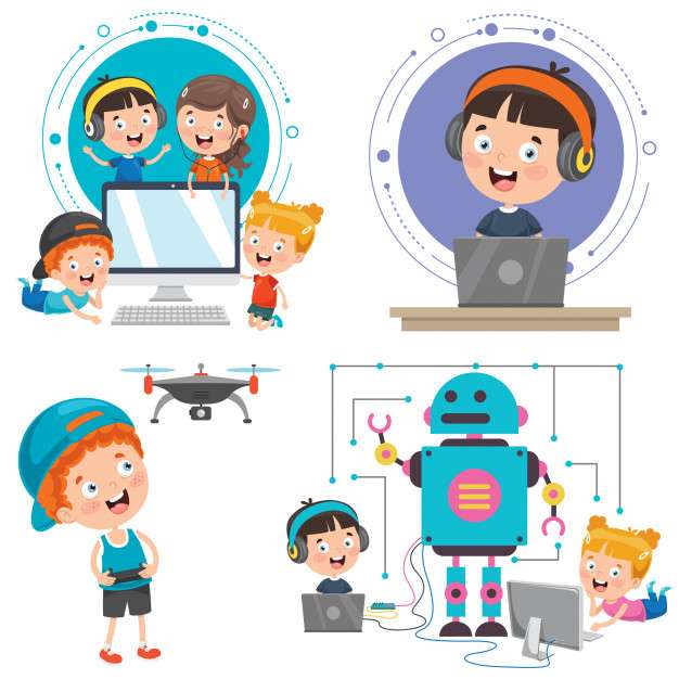 Детска технология онлайн пъзел