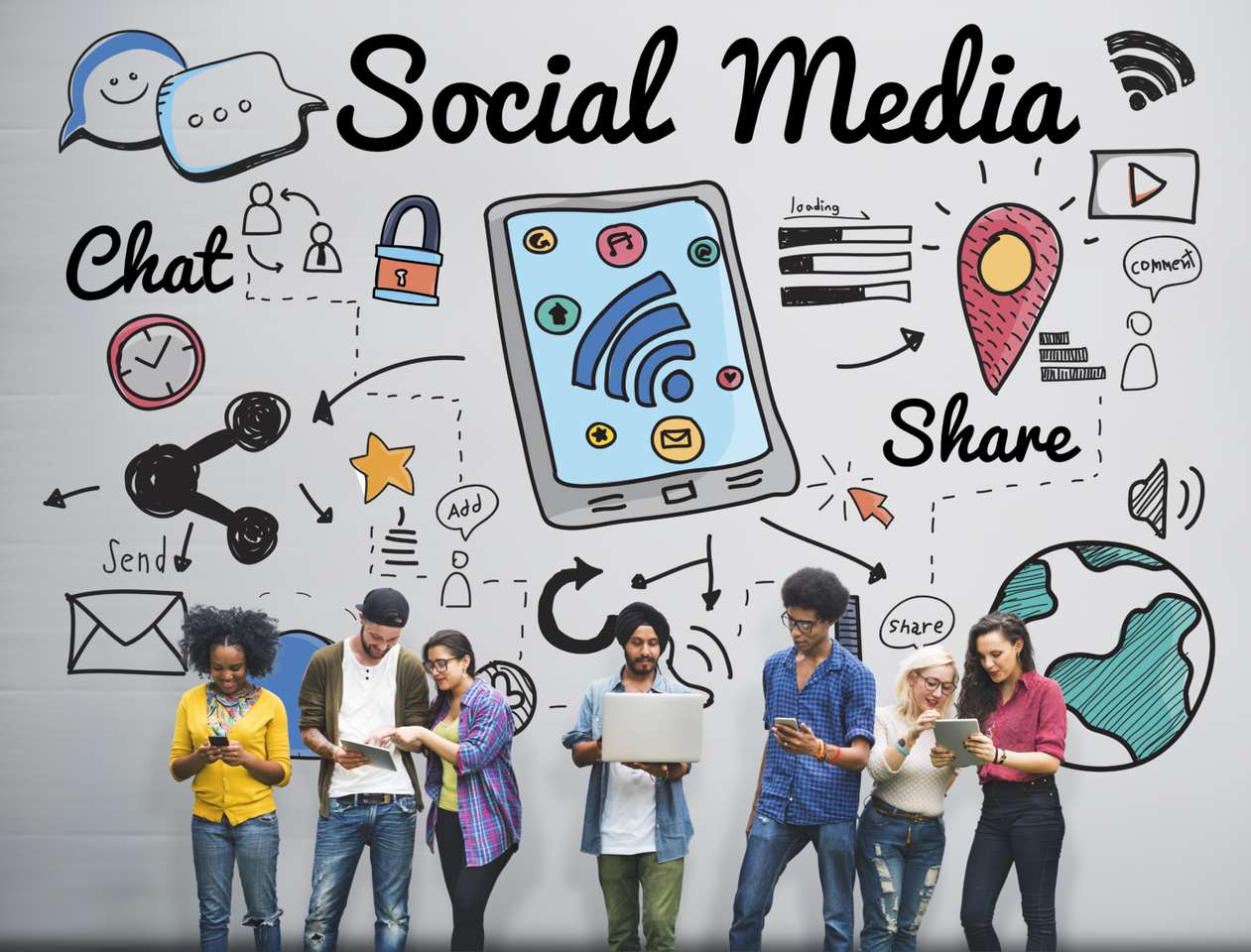 Sozialen Medien Online-Puzzle