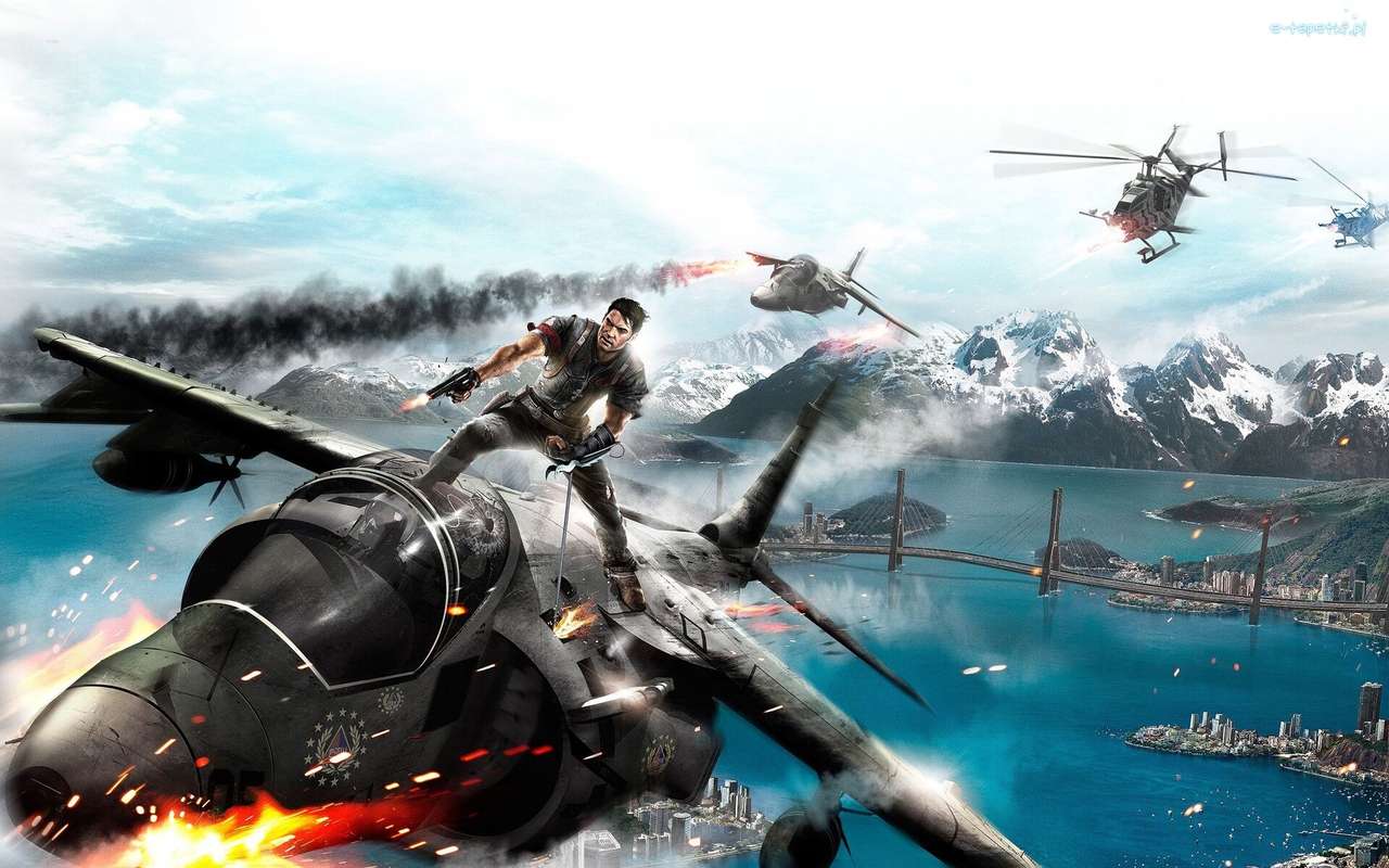 Just Cause 2, Soldier, Planes, Fight Pussel online