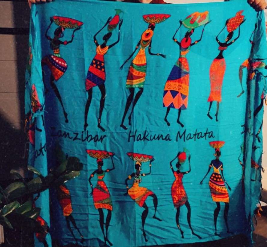 Sjaal uit Zanzibar legpuzzel online