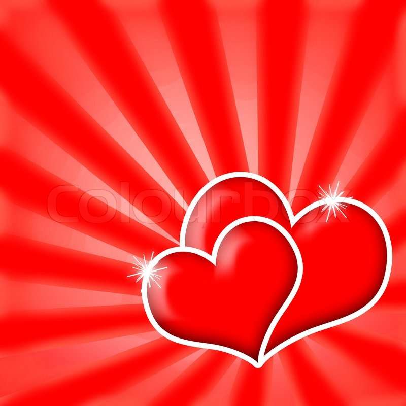 dois corações vermelhos puzzle online