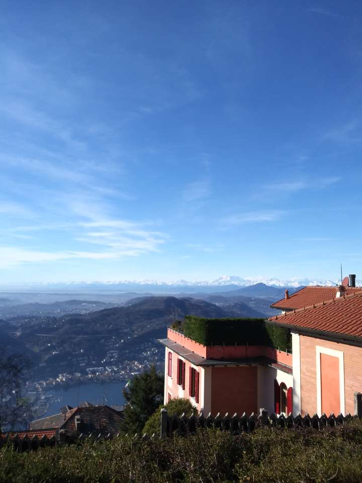 Panorama van Como Brunate legpuzzel online