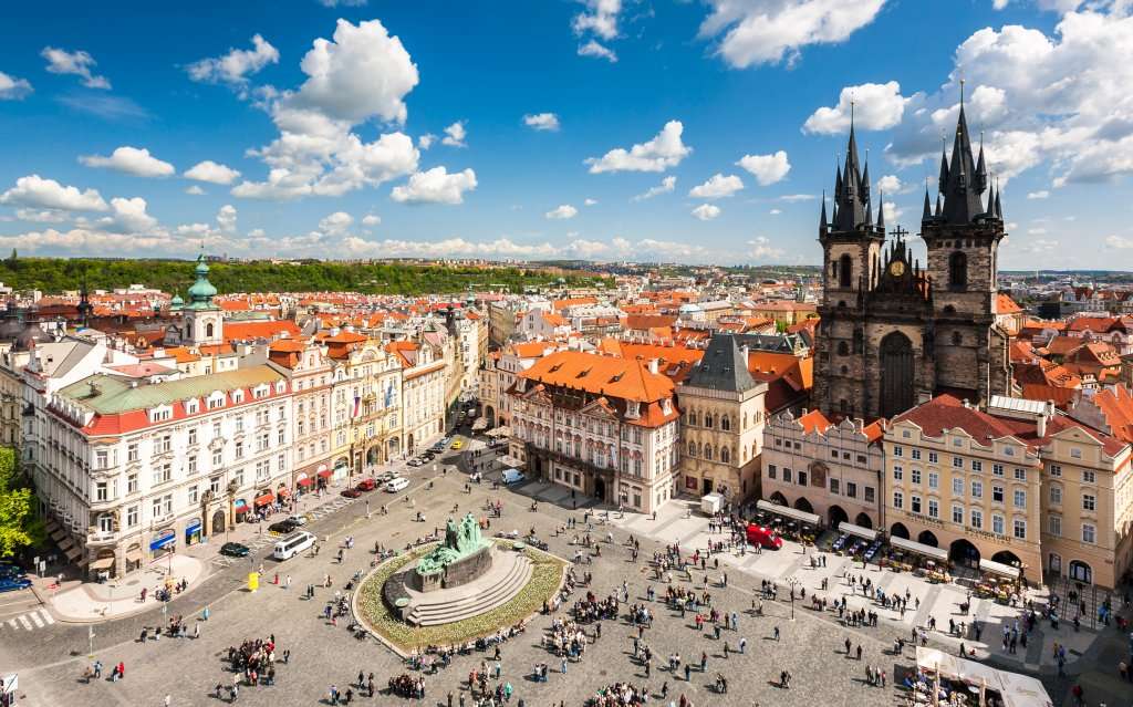 Marktplein van Praag online puzzel