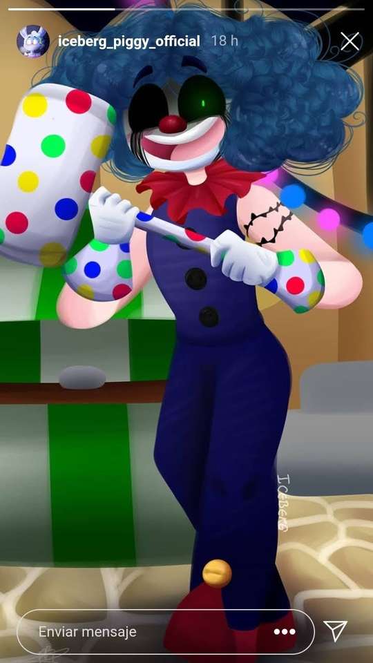 Clowny-piggy puzzle online