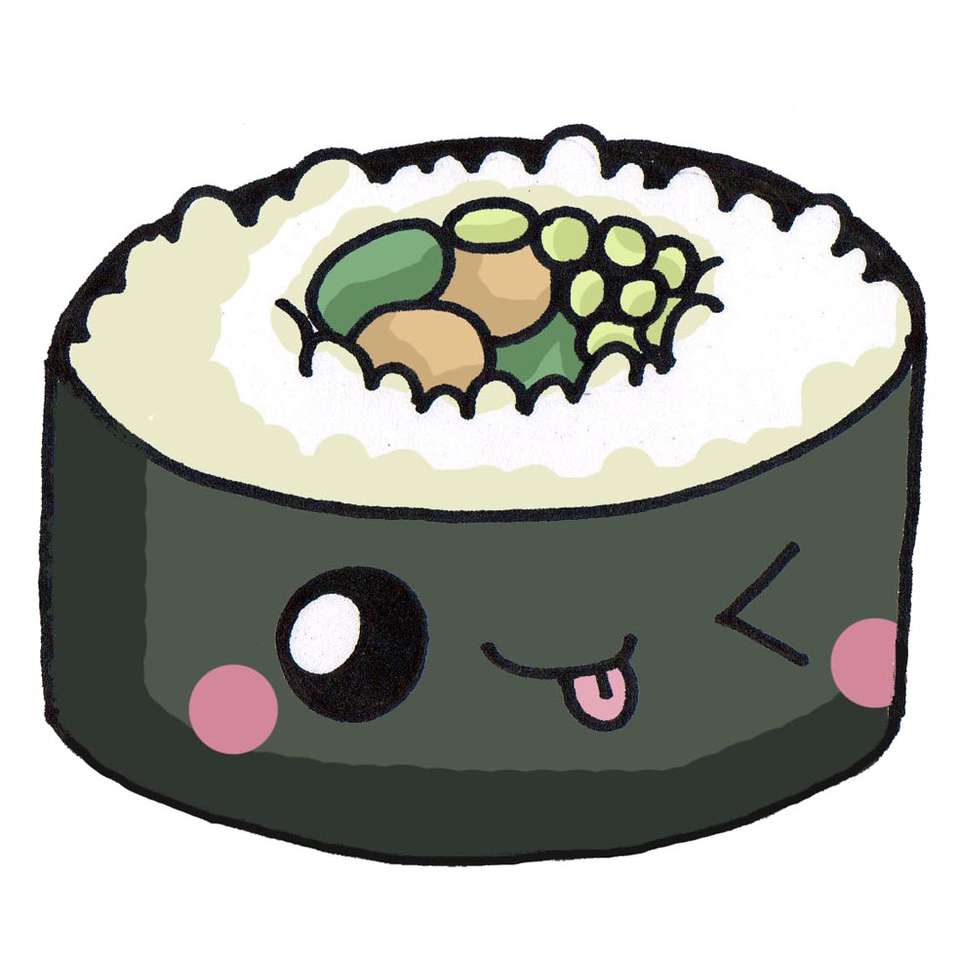 En uwu sushi Pussel online