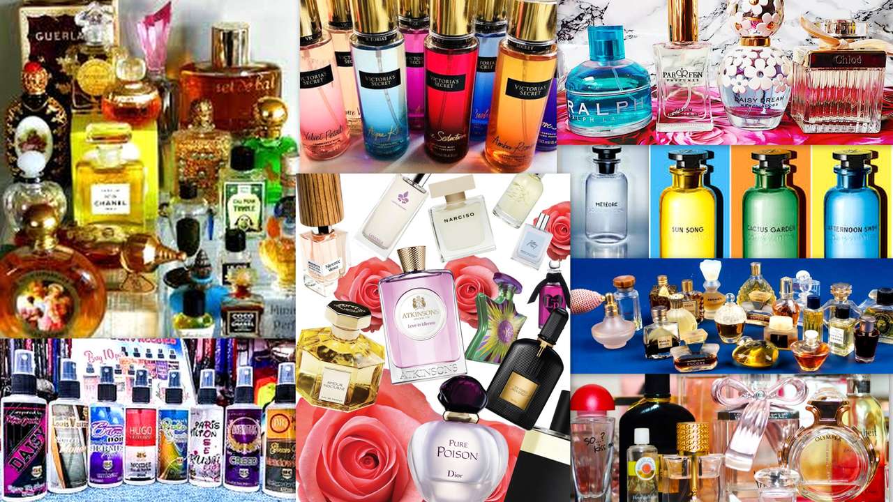 Parfum-collage online puzzel