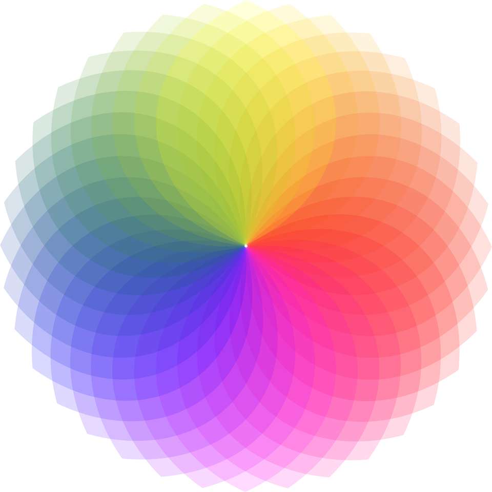 Cercle chromatique puzzle en ligne