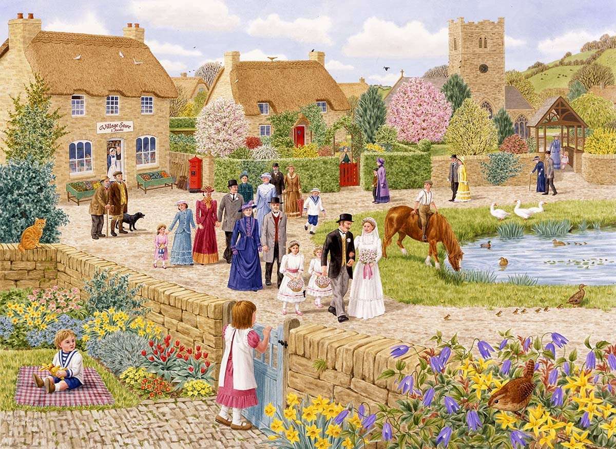 Matrimonio in villaggio puzzle online