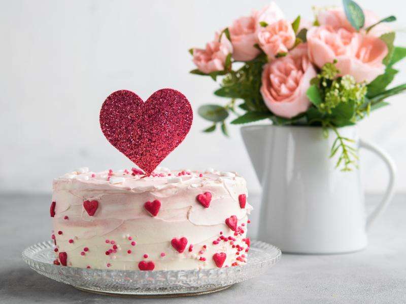 バレンタインケーキ ジグソーパズルオンライン