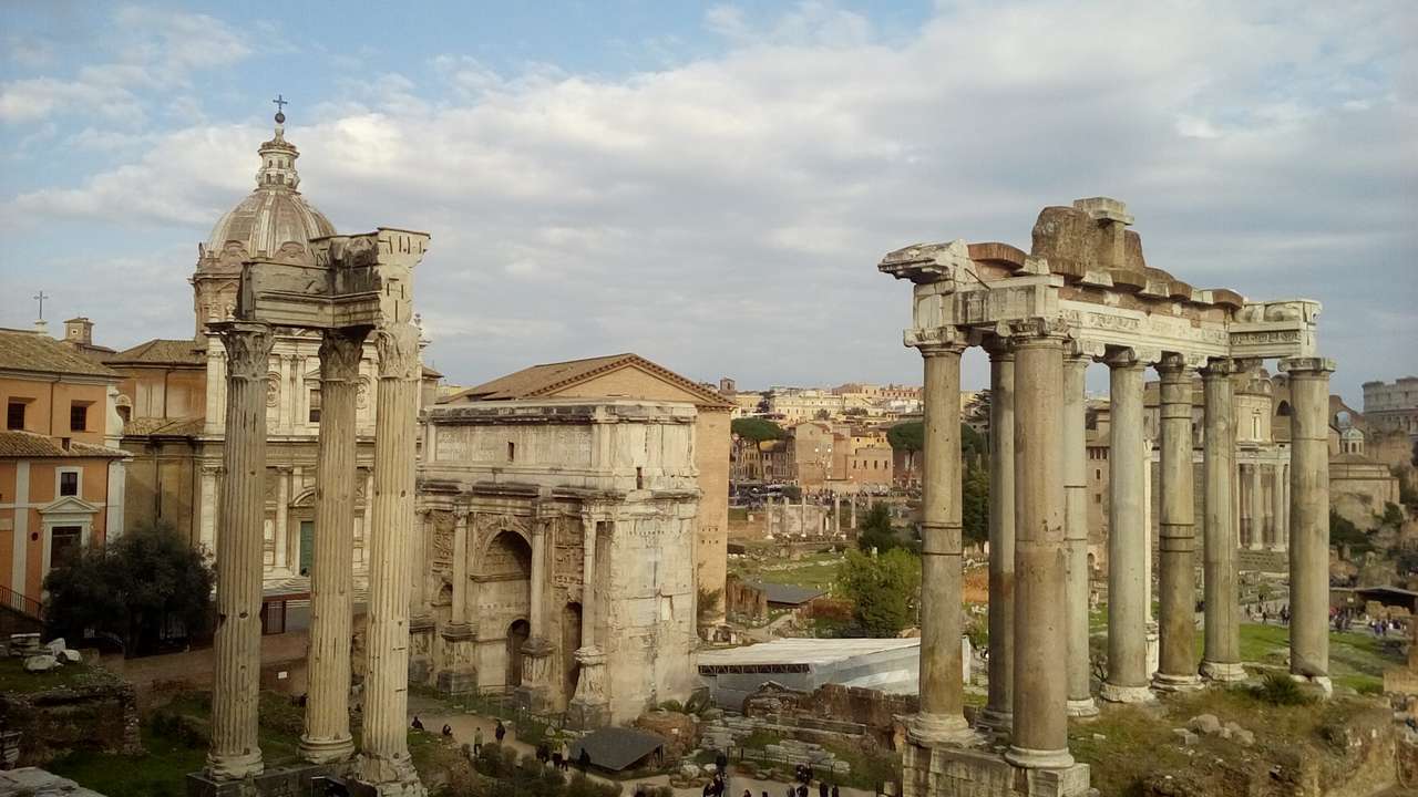 A római Forum Forum töredéke online puzzle