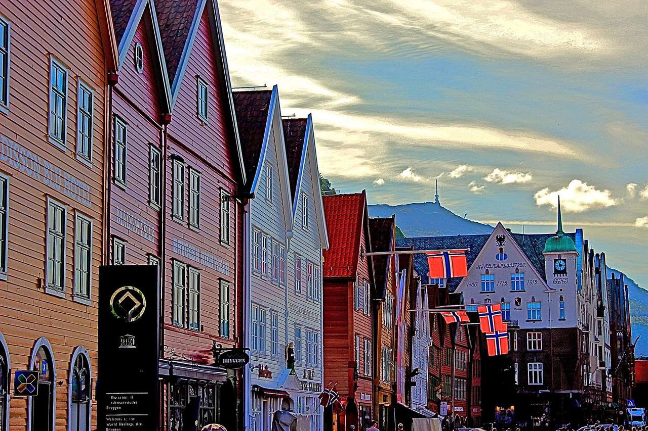 Bergen - Norge pussel på nätet