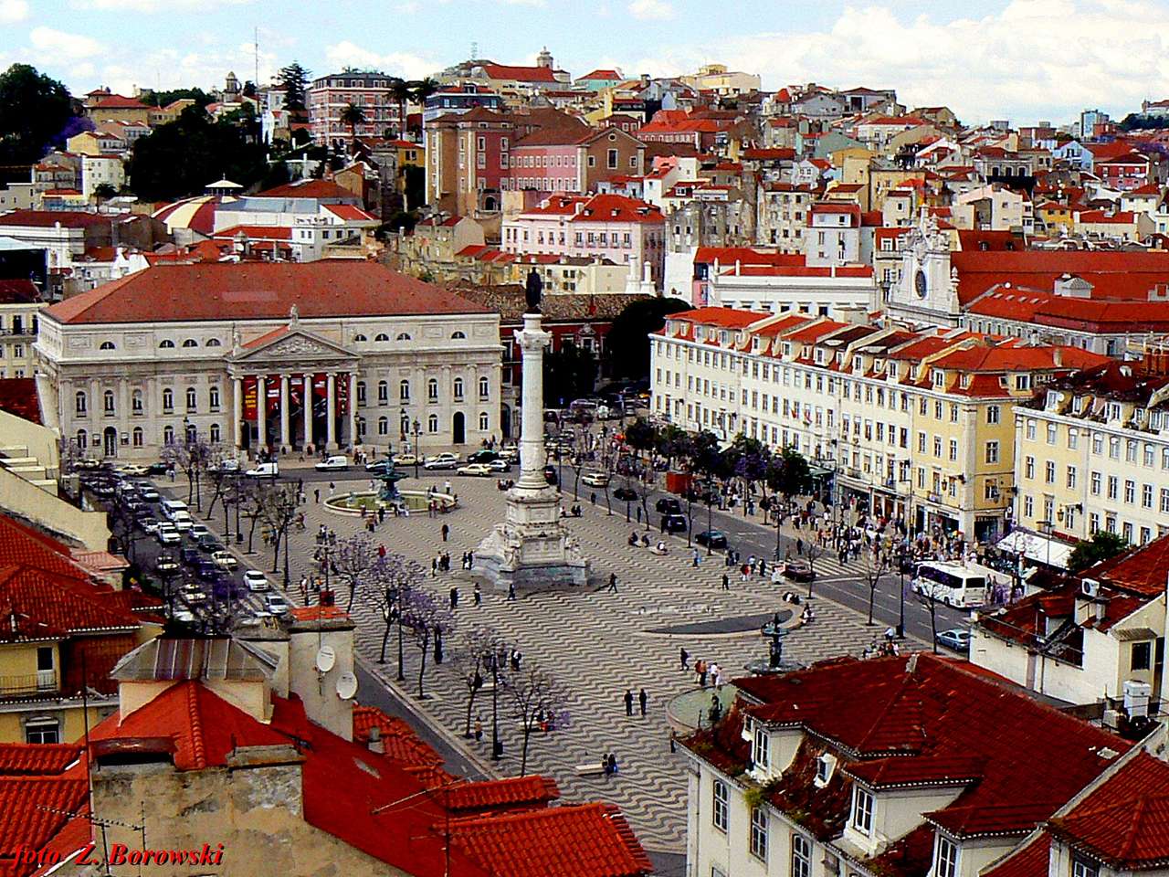 Lissabon - - Praça de Dom Pedro IV Pussel online