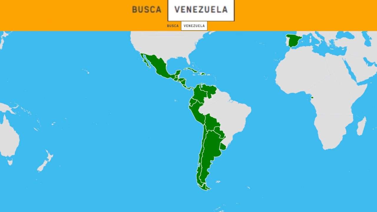 Les pays hispanophones puzzle en ligne