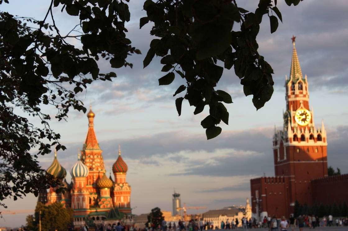Un coucher de soleil à Moscou puzzle en ligne