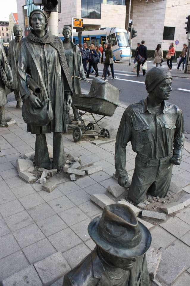 Stadsskulpturer pussel på nätet