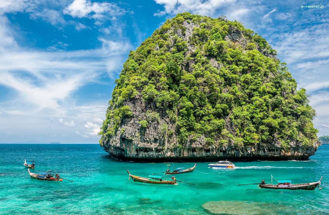 ostrov v Thajsku skládačky online