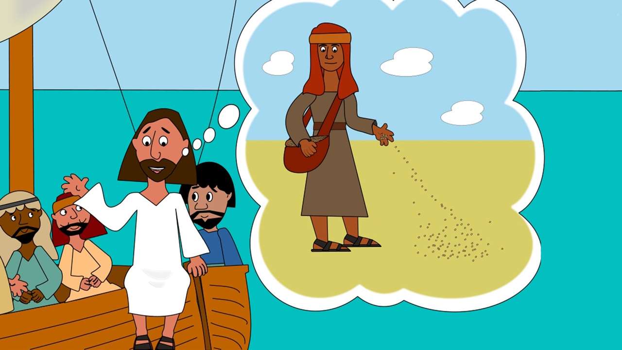 Jézus elmeséli a vető történetét online puzzle