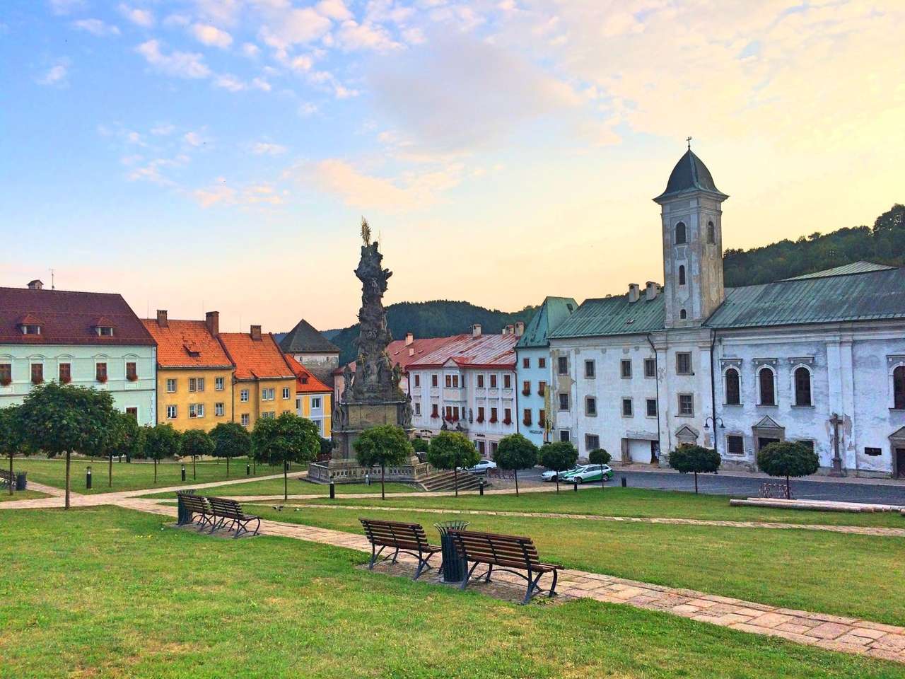 Kremnica i Slovakien pussel på nätet