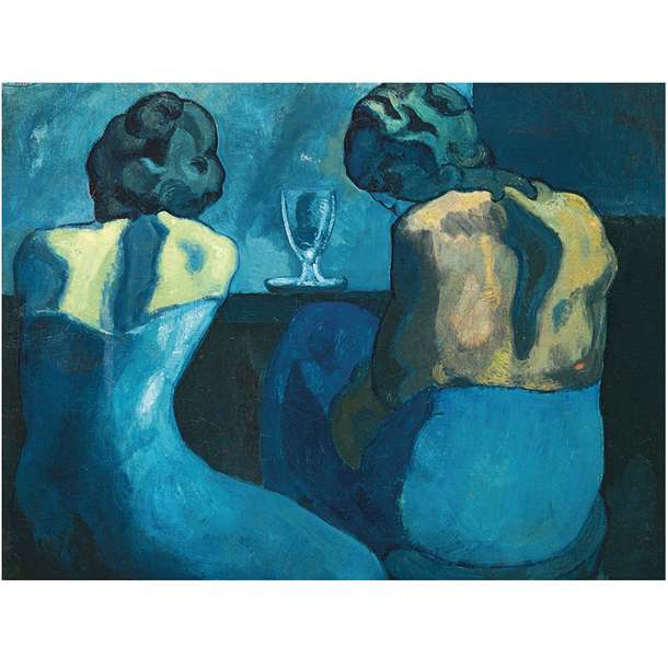 Скалистые горы в баре (1902) Пабло Пикассо онлайн-пазл
