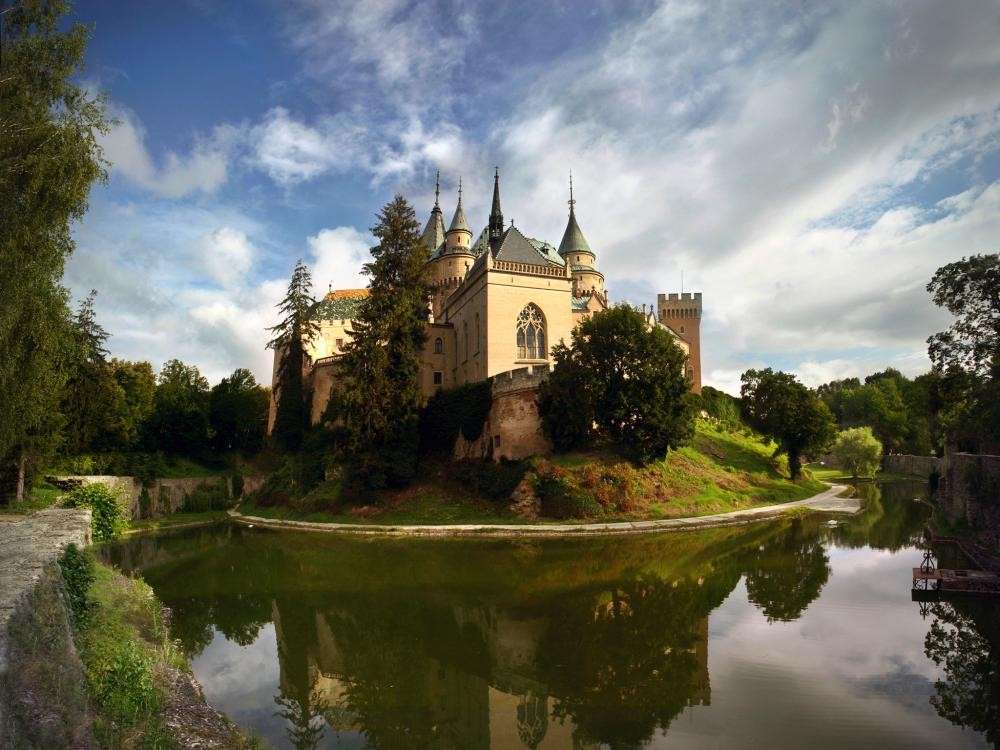 Bojnice Schloss in der Slowakei Online-Puzzle