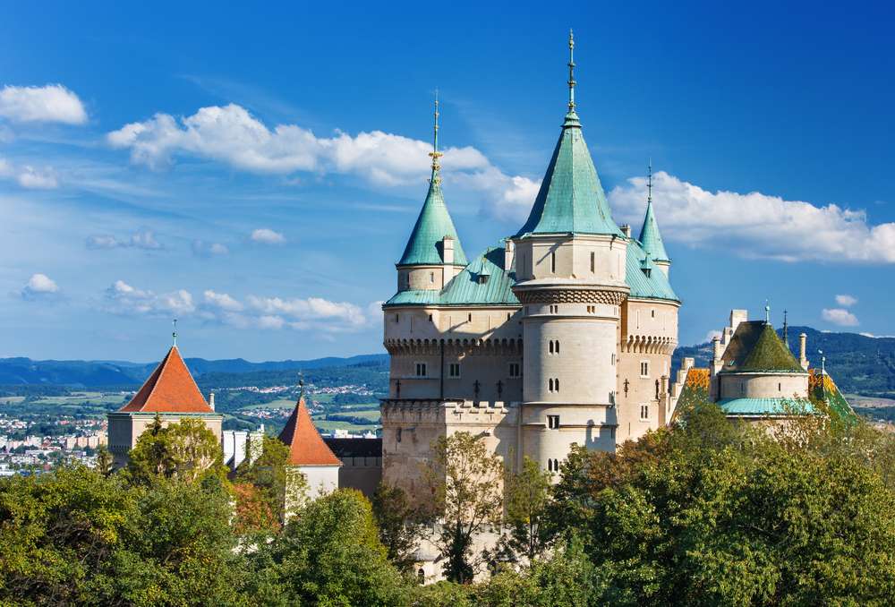 Bojnice slott i Slovakien pussel på nätet