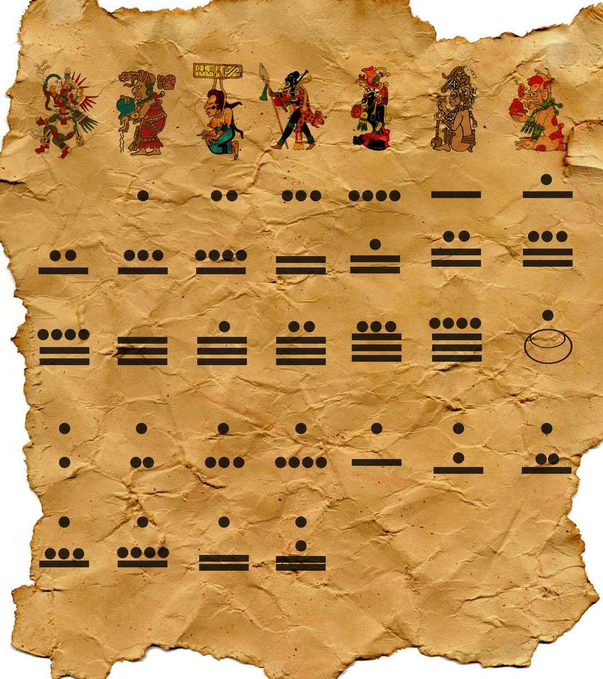 Mayan numbering jigsaw puzzle online