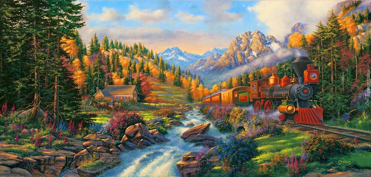 A view in the mountains online puzzle