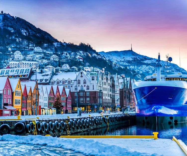 зима в Норвегия онлайн пъзел