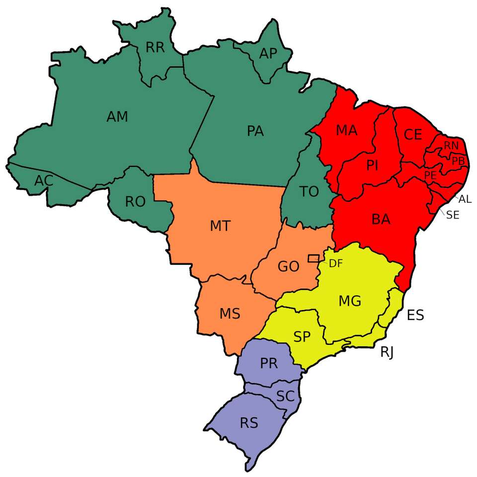 O Brasil é quebra-cabeças online
