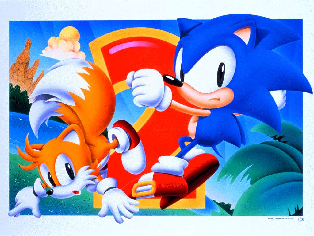 Sonic 2 първата звукова игра, която някога съм играл. онлайн пъзел