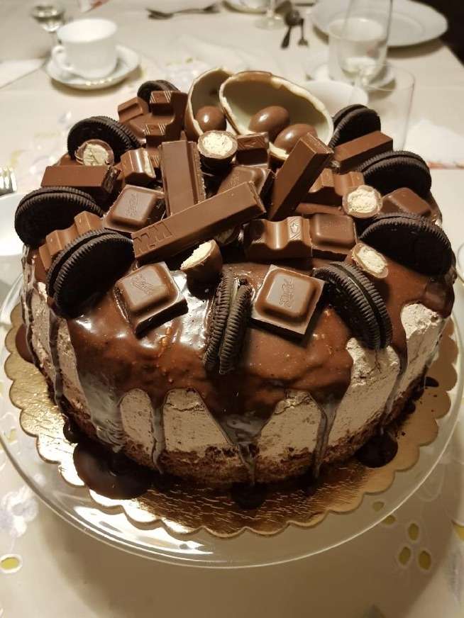 tort de ciocolata puzzle online