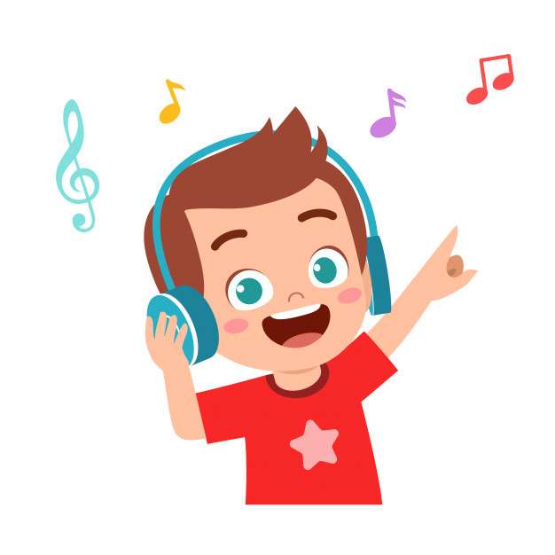 LISTEN TO MUSIC - EASY puzzle online