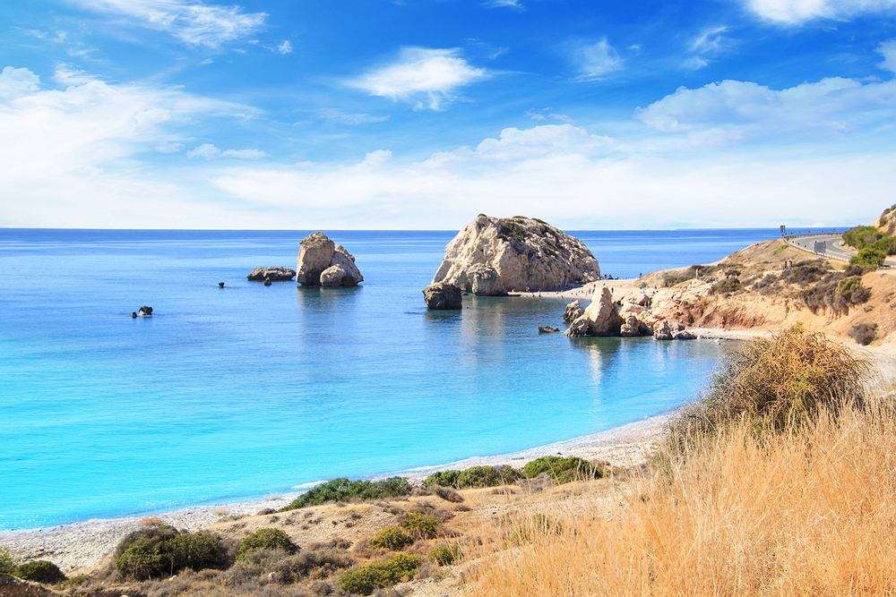 Римска скала в Кипър онлайн пъзел