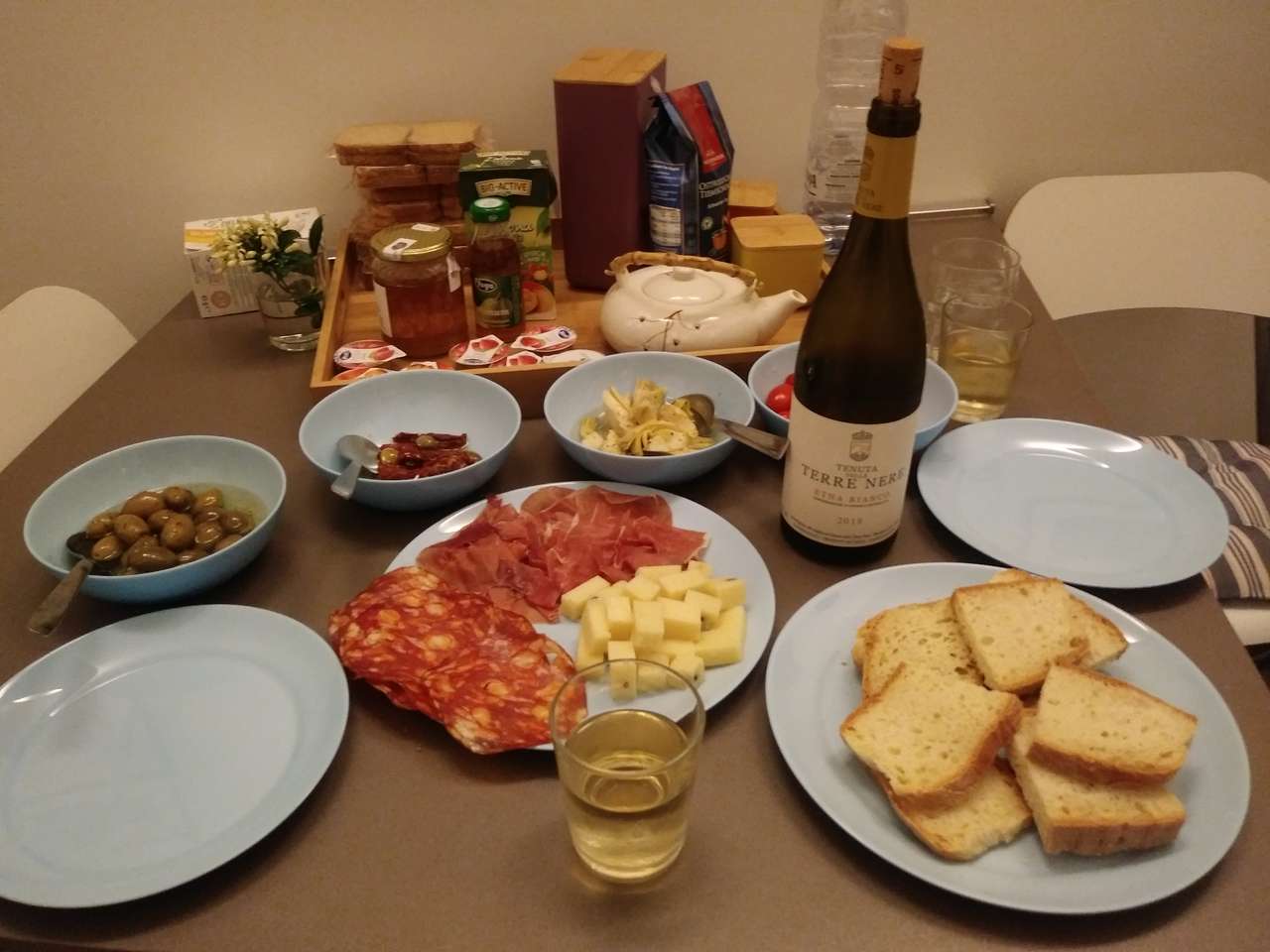 Cena italiana rompecabezas en línea