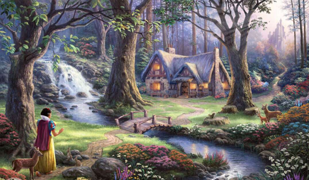 Snow white by the water jigsaw puzzle online