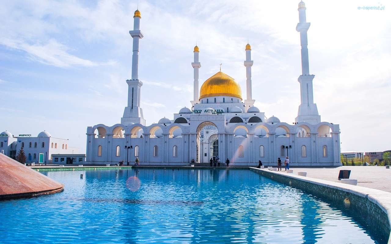 mezquita en kazajstán rompecabezas en línea