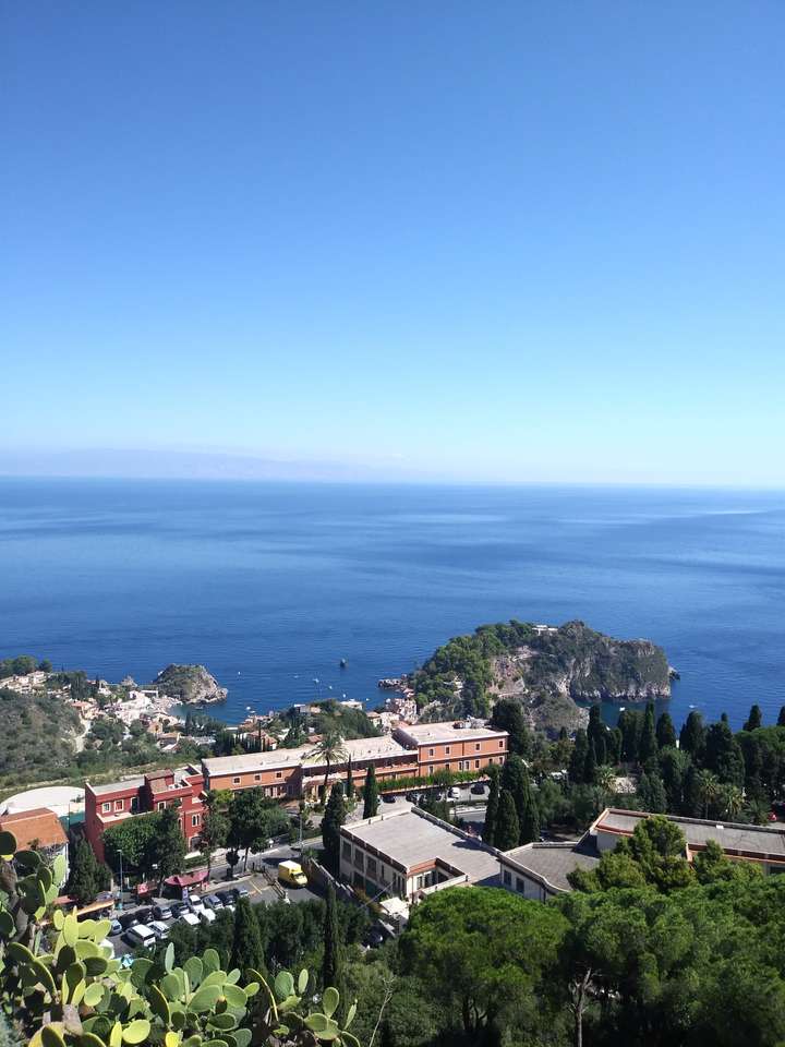 Una vista de Taormina rompecabezas en línea