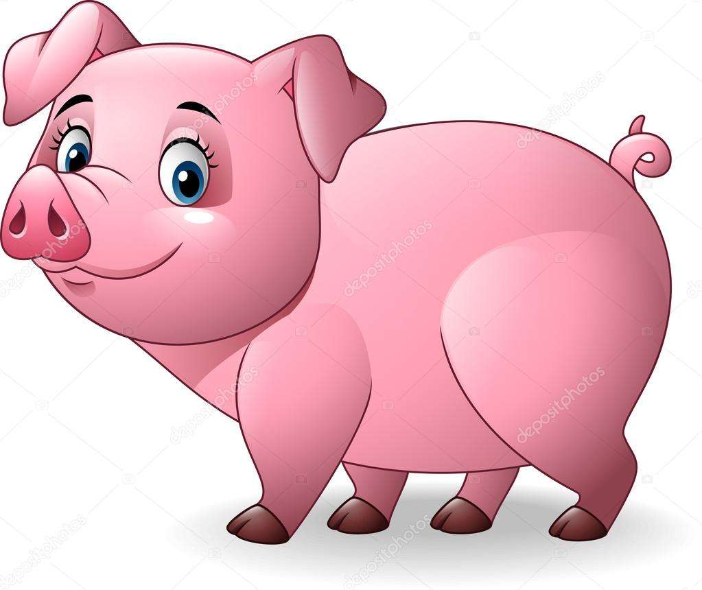 Свиня. маленька свиня онлайн пазл