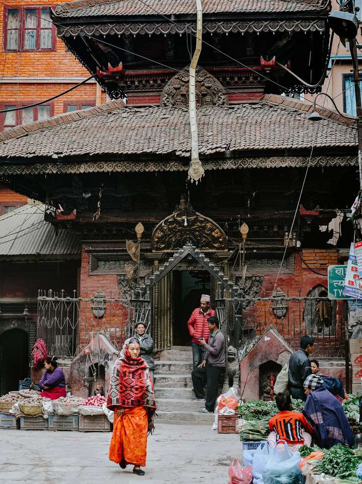 Тамел - Катманду - Непал онлайн пъзел