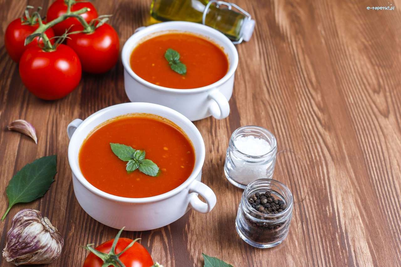 Soupe à la tomate puzzle en ligne