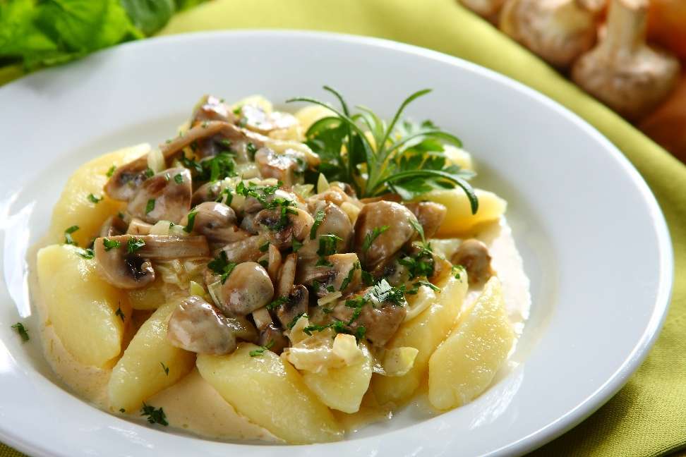bramborové knedlíky s houbovou omáčkou skládačky online